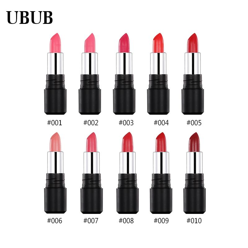 UBUB Waterproof Moisturizer Smooth Lipstick Luxury Velvet Lip Stick Matte