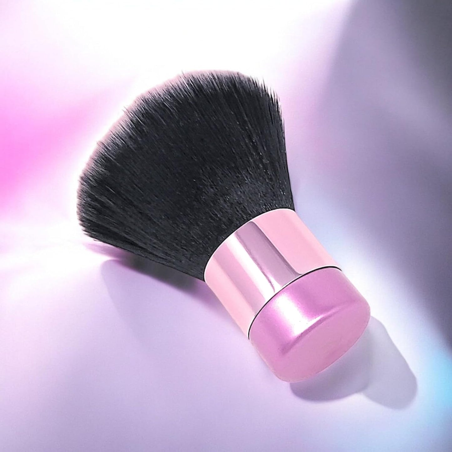 Luxurious and Very Large Soft Fluffy Powder Brush, Use as a Spray Tan Finishing Tool, Multipurpose Face and Body Barber and Beauty Tool, Large Kabuki Brush by BevyGold (Pink)(#9.2)