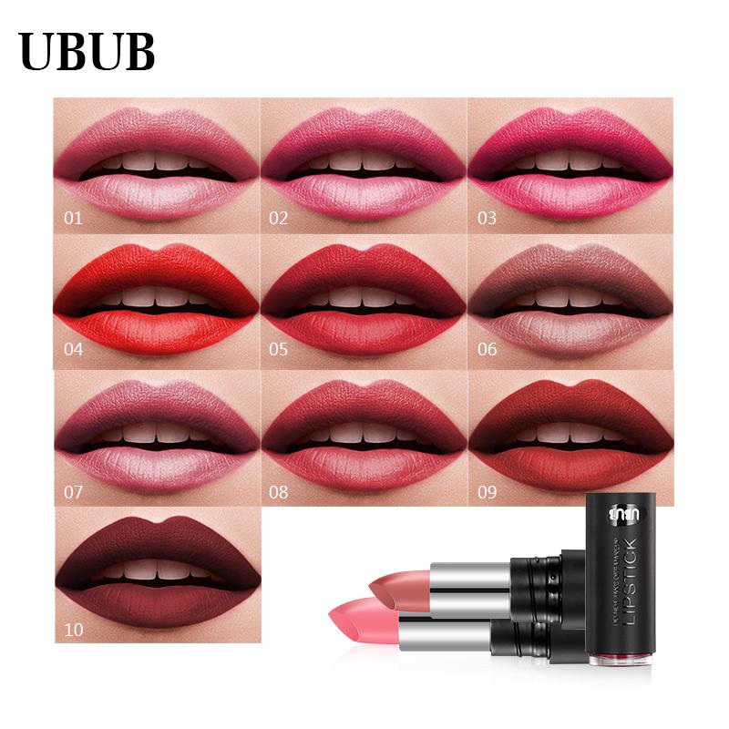 UBUB Waterproof Moisturizer Smooth Lipstick Luxury Velvet Lip Stick Matte